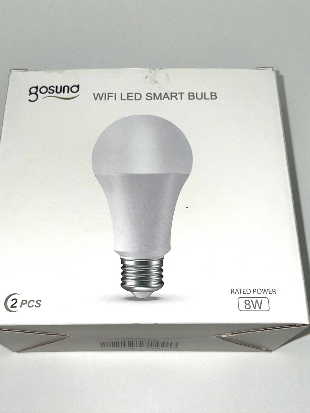 Gosung WiFi LED Smart Bulbs - 8W RGB Multicolored Standard (2 Pack)